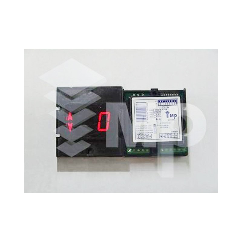 DISPLAY MP 633 NEGATIVO PROGRAMABLE CON FLECHA 24V ROJO