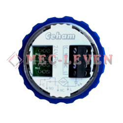 BOTONERA DE CABINA CON PULSADOR CEHAM 3D REDONDO AZUL 24V 2 PARADAS
