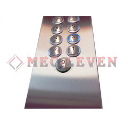 BOTONERA DE CABINA CON PULSADOR CEHAM 3D REDONDO AZUL 24V 2 PARADAS