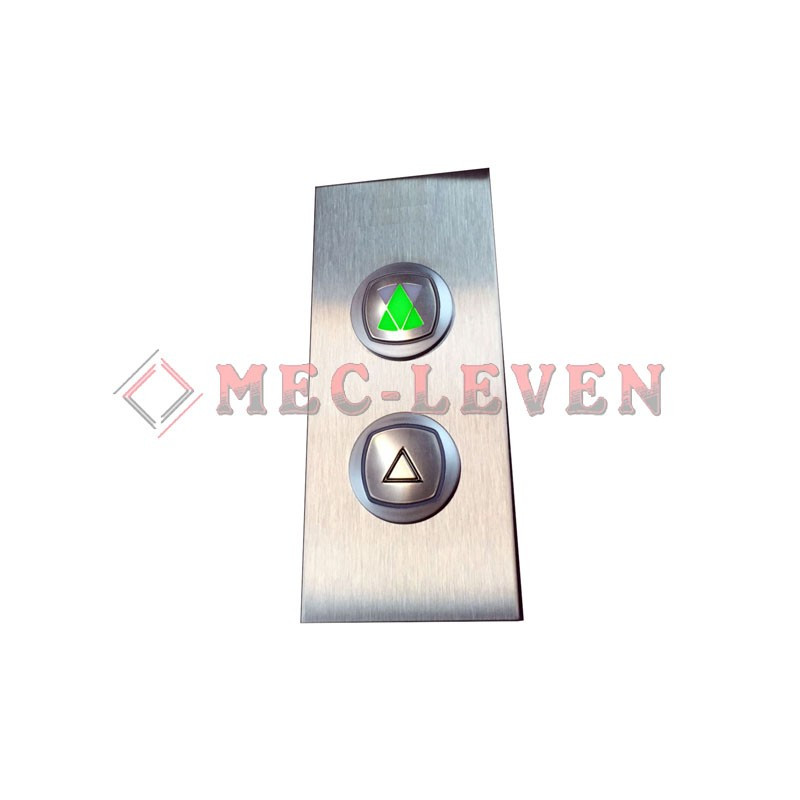 BOTONERA DE CABINA CON PULSADOR CEHAM 3D REDONDO AZUL 24V 2 PARADAS