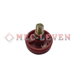 RUEDA FERMATOR PALANCA DESENCLAVAMIENTO CON EJE  (ROJA) PUERTA COMPACT