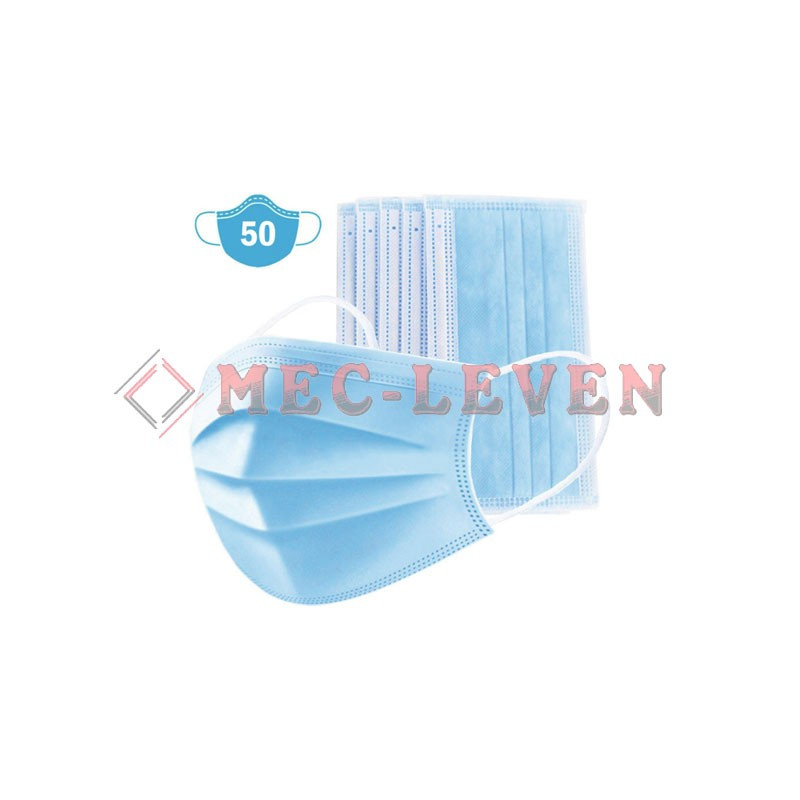 50X MASCARILLA SANITARIA DESECHABLE TRIPLE CAPA CERTIFICADA