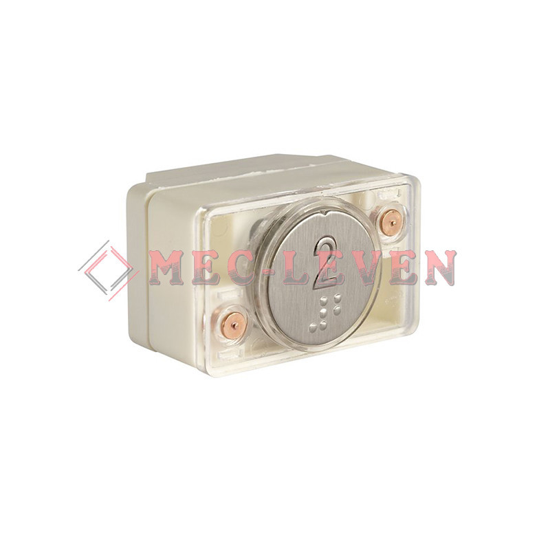 PULSADOR JMT AV2B BRAILLE 1NO ABIERTO LUMINOSO 24V LED ROJO