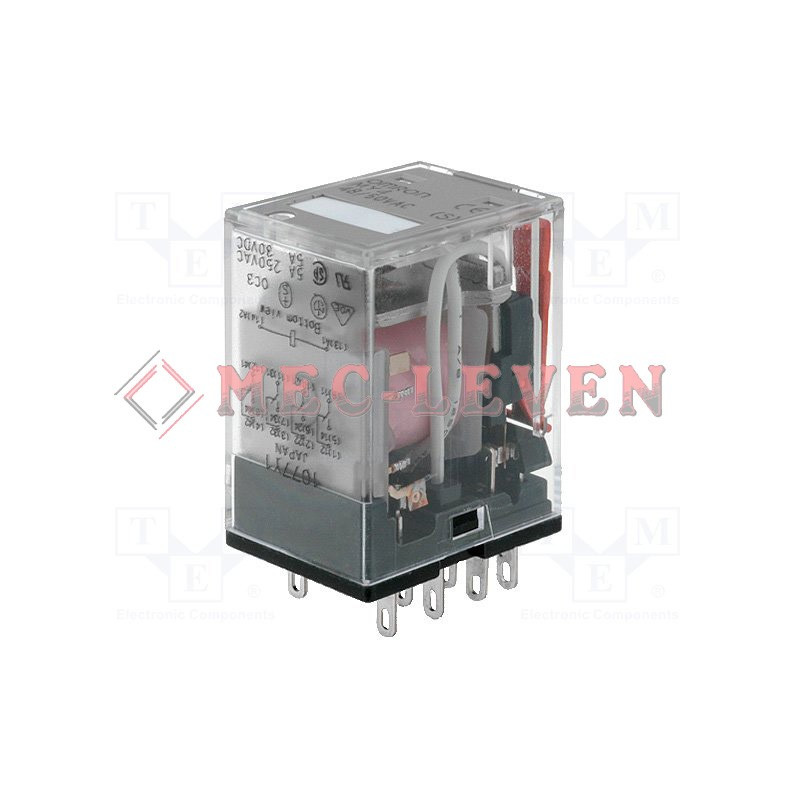 RELE MY4 4C 48VCA BASE ENCHUFABLE/SOLDAR