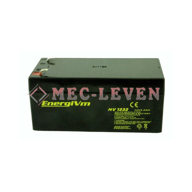 BATERIA PLOMO 12V 3.3A 134X67X67MM