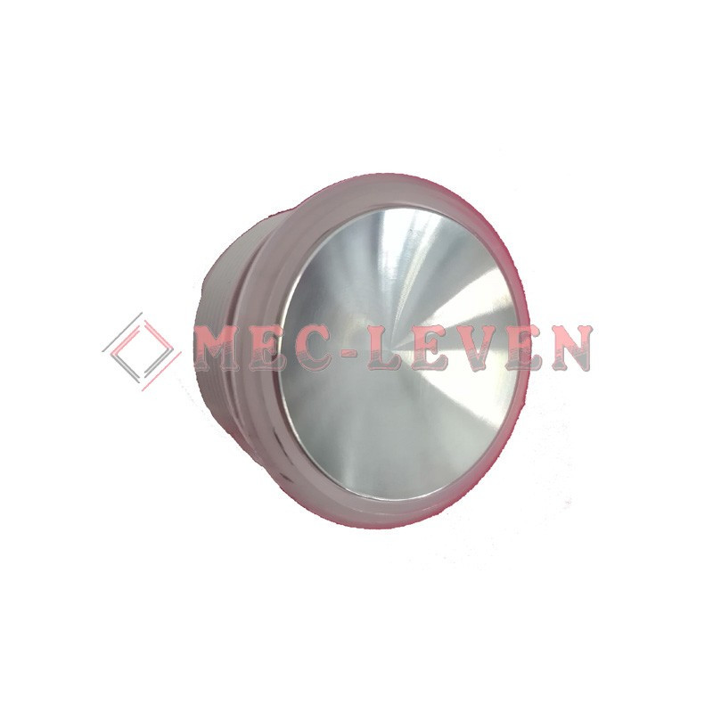 BOUTON ILLUMINE BLEU FINI INOX POLI (MCS)