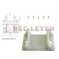 ROZADERA L-84 ESPECIAL CON BASE GUIA DE 42MM