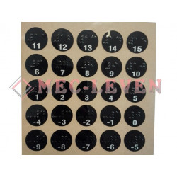 PLIEGO ADHESIVOS BRAILLE BOT. RELLANO SCHINDLER SMART